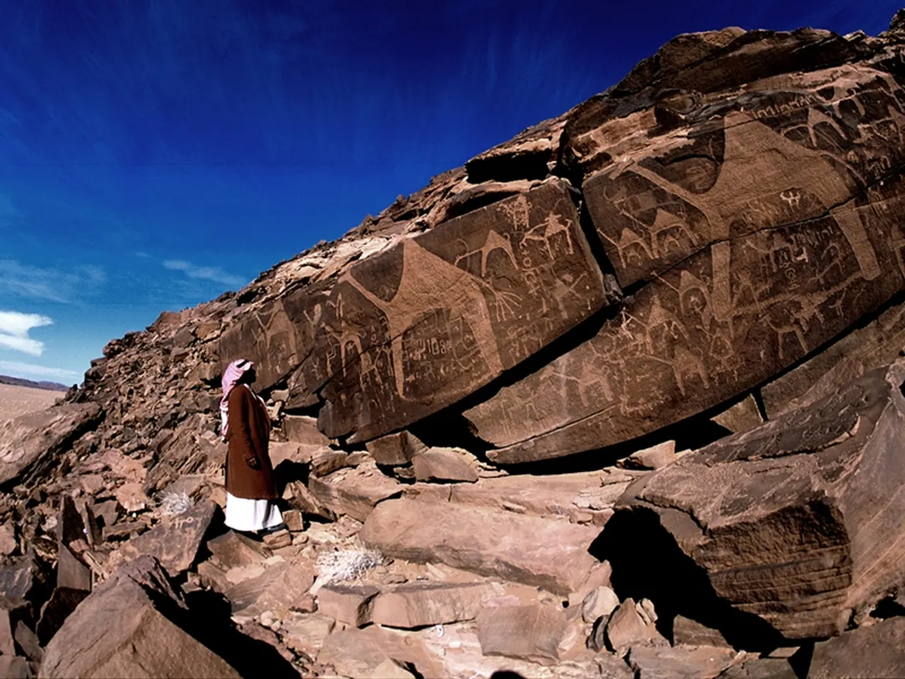 الفنون الصخرية في منطقة حائل السعودية